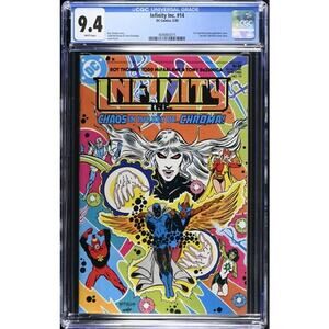 INFINITY INC. #14 CGC 9.4 1985 DC 1ST Todd McFarlane Cvr art! 865015